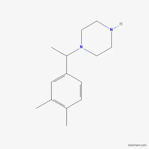 Molecular Structure of 625413-41-4 (1-[1-(3,4-Dimethyl-phenyl)-ethyl]-piperazine)