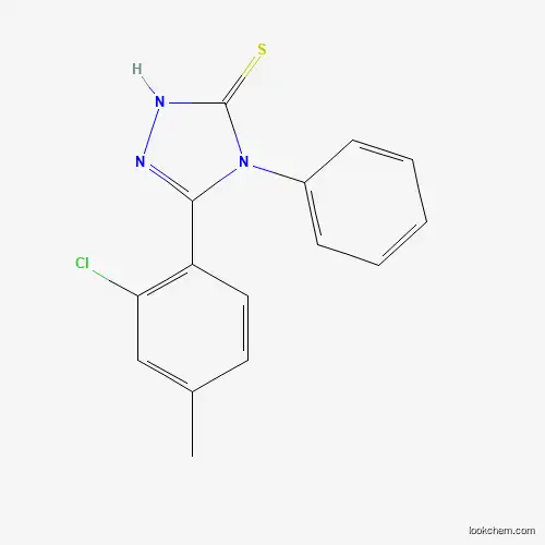 Molecular Structure of 632292-91-2 (5-(2-chloro-4-methylphenyl)-4-phenyl-4H-1,2,4-triazole-3-thiol)