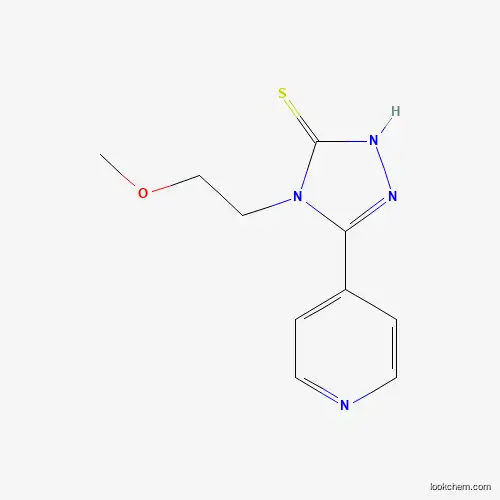 Molecular Structure of 663181-77-9 (4-(2-Methoxyethyl)-5-(pyridin-4-yl)-4h-1,2,4-triazole-3-thiol)