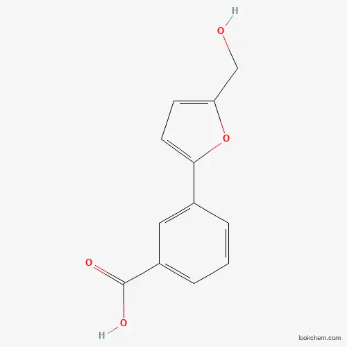 Molecular Structure of 679821-90-0 (3-(5-Hydroxymethyl-furan-2-yl)-benzoic acid)