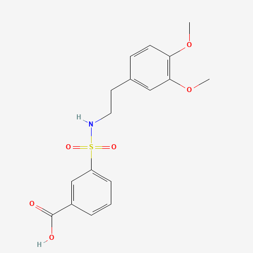 3-([(3,4-DIMETHOXYPHENETHYL)AMINO]SULFONYL)BENZOIC ACID