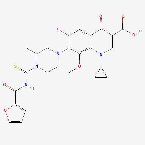 3-Quinolinecarboxylic acid, 1-cyclopropyl-6-fluoro-7-[4-[[(2-furanylcarbonyl)aMino]thioxoMethyl]-3-Methyl-1-piperazinyl]-1,4-dihydro-8-Methoxy-4-oxo-