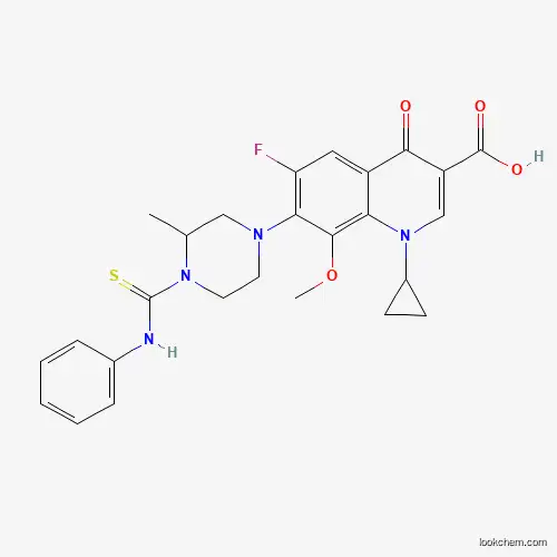 3-Quinolinecarboxylic acid, 1-cyclopropyl-6-fluoro-1,4-dihydro-8-Methoxy-7-[3-Methyl-4-[(phenylaMino)thioxoMethyl]-1-piperazinyl]-4-oxo-