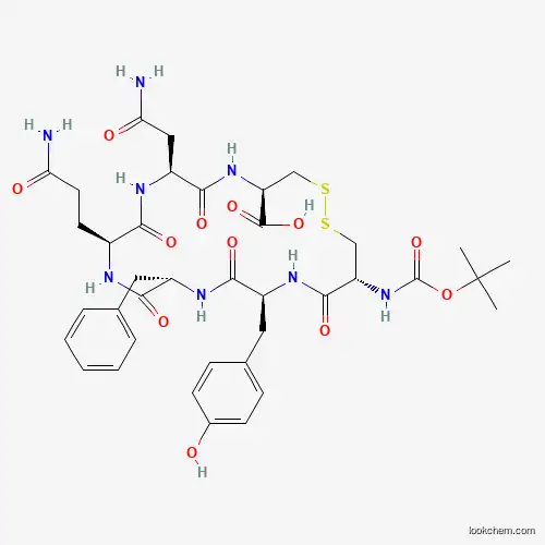 N-[(1,1-Dimethylethoxy)carbonyl]-L-cysteinyl-L-tyrosyl-L-phenylalanyl-L-glutaminyl-L-asparaginyl-L-cysteine cyclic (1$rarr$6)-disulfide