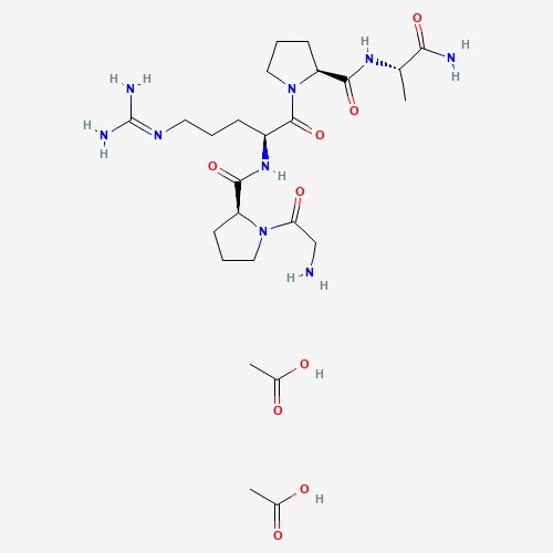 Glycyl-L-prolyl-L-arginyl-L-prolyl-L-alaninamide diacetate
