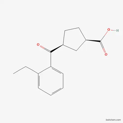 CIS-3-(2-ETHYLBENZOYL)CYCLOPENTANE-1-CARBOXYLIC ACID