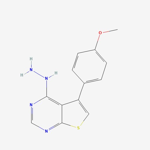 4-HYDRAZINO-5-(4-METHOXYPHENYL)THIENO[2,3-D]PYRIMIDINE