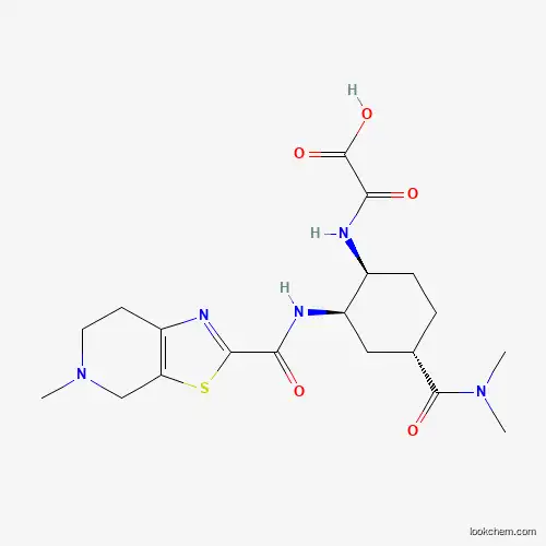 2-(((1S,2R,4S)-4-(dimethylcarbamoyl)-2-(5-methyl-4,5,6,7-tetrahydrothiazolo[5,4-c]pyridine-2-carboxamido)cyclohexyl)amino)-2-oxoacetic acid