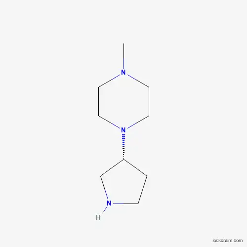 Molecular Structure of 771438-38-1 ((R)-1-Methyl-4-(pyrrolidin-3-yl)piperazine)