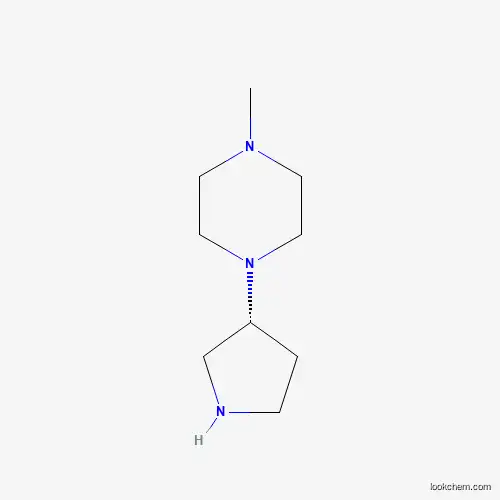 Piperazine, 1-methyl-4-(3-pyrrolidinyl)-, (R)- (9CI)