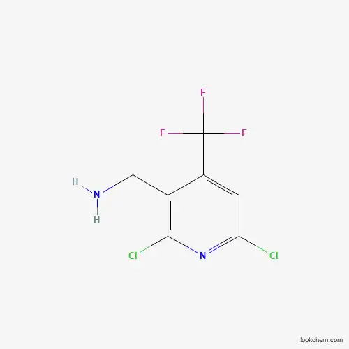 Molecular Structure of 771580-45-1 (2,6-Dichloro-4-(trifluoromethyl)pyridine-3-methylamine)