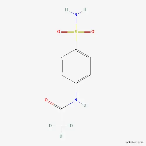 Molecular Structure of 77435-45-1 (p-Sulfamylacetanilide-d4)