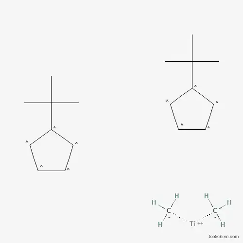 Molecular Structure of 79376-38-8 (Dimethylbis(t-butylcyclopentadienyl)titanium(IV))