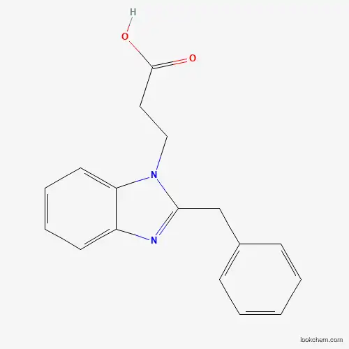 Molecular Structure of 797806-18-9 (3-(2-Benzyl-benzoimidazol-1-yl)-propionic acid)