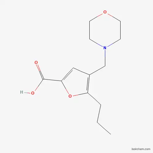 Molecular Structure of 801228-35-3 (4-(Morpholinomethyl)-5-propylfuran-2-carboxylic acid)