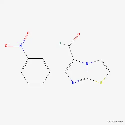 Molecular Structure of 808139-95-9 (6-(3-Nitrophenyl)imidazo[2,1-b]thiazole-5-carboxaldehyde)