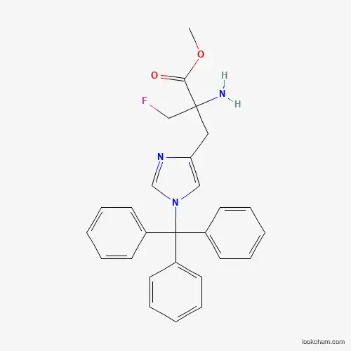 Molecular Structure of 81839-25-0 (Methyl 2-amino-2-(fluoromethyl)-3-(1-tritylimidazol-4-yl)propanoate)
