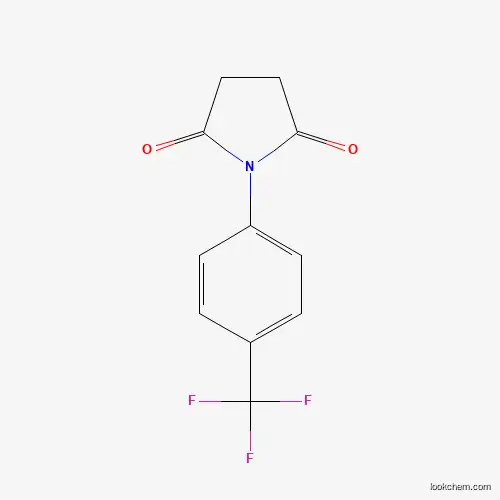 Molecular Structure of 82169-87-7 (1-(4-(Trifluoromethyl)phenyl)pyrrolidine-2,5-dione)