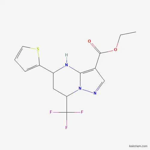 5-THIOPHEN-2-YL-7-TRIFLUOROMETHYL-4,5,6,7-TETRAHYDRO-PYRAZOLO[1,5-A]PYRIMIDINE-3-CARBOXYLIC ACID ETHYL ESTER