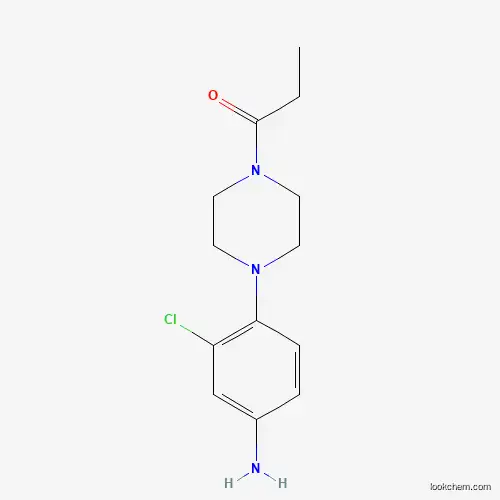 3-CHLORO-4-(4-PROPIONYLPIPERAZIN-1-YL)ANILINE