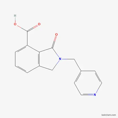 Molecular Structure of 842974-44-1 (3-Oxo-2-pyridin-4-ylmethyl-2,3-dihydro-1H-isoindole-4-carboxylic acid)