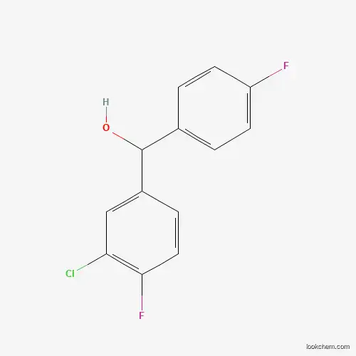 Molecular Structure of 844683-73-4 ((3-Chloro-4-fluorophenyl)(4-fluorophenyl)methanol)