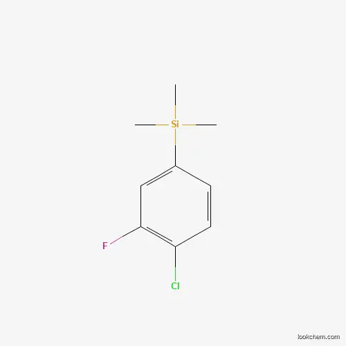 Molecular Structure of 845823-22-5 (1-(Trimethylsilyl)-4-chloro-3-fluorobenzene)