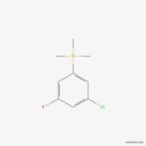 Molecular Structure of 845823-23-6 (1-(Trimethylsilyl)-3-chloro-5-fluorobenzene)