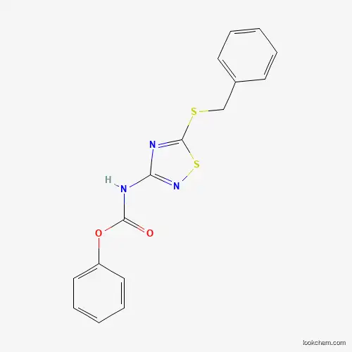 Molecular Structure of 845879-18-7 ((5-Benzylthio-1,2,4-thiadiazol-3-yl) phenylcarbamate)