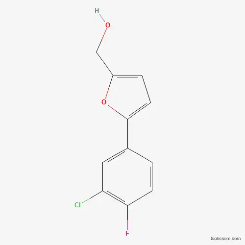 Molecular Structure of 847482-06-8 ([5-(3-Chloro-4-fluorophenyl)furan-2-yl]methanol)