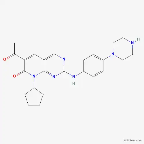 Pyrido[2,3-d]pyrimidin-7(8H)-one, 6-acetyl-8-cyclopentyl-5-methyl-2-[[4-(1-piperazinyl)phenyl]amino]-