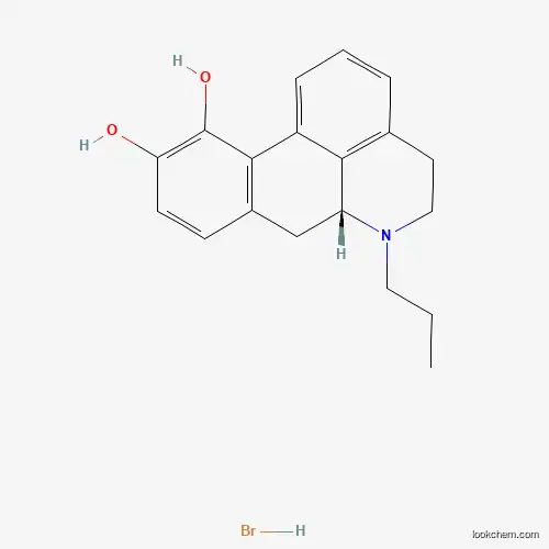 Molecular Structure of 85199-01-5 ((R)-6-Propyl-5,6,6a,7-tetrahydro-4H-dibenzo[de,g]quinoline-10,11-diol hydrobromide)