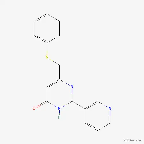 6-[(PHENYLSULFANYL)METHYL]-2-(3-PYRIDINYL)-4-PYRIMIDINOL