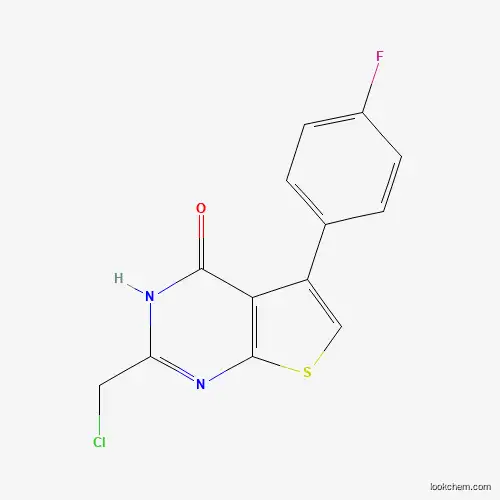 2-(chloromethyl)-5-(4-fluorophenyl)thieno[2,3-d]pyrimidin-4-ol