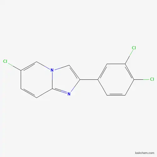 Molecular Structure of 852867-37-9 (6-Chloro-2-(3,4-dichloro-phenyl)-imidazo[1,2-a]pyridine)