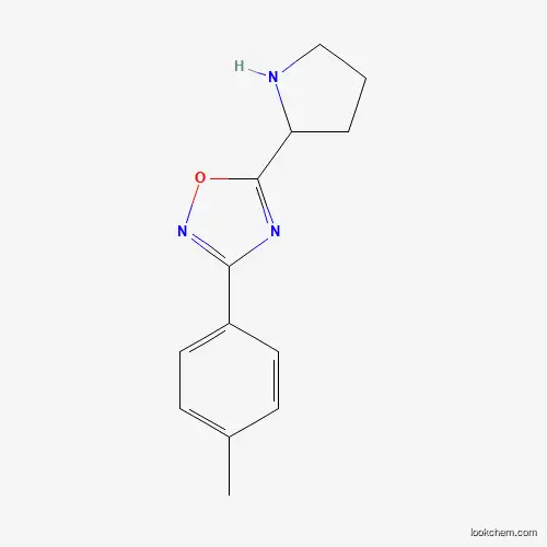 Molecular Structure of 853102-38-2 (3-(4-Methylphenyl)-5-(pyrrolidin-2-yl)-1,2,4-oxadiazole)