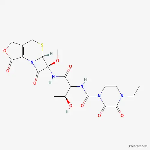 Molecular Structure of 85916-94-5 (Desphenol 1-Hydroxyethyl Cefoperazone Furolactone)