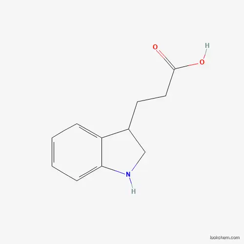 Molecular Structure of 859190-83-3 (3-(2,3-dihydro-1H-indol-3-yl)propanoic Acid)