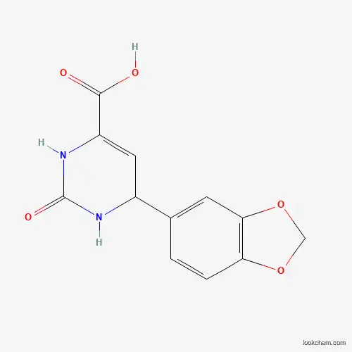 6-(1,3-BENZODIOXOL-5-YL)-2-OXO-1,2,3,6-TETRAHYDRO-4-PYRIMIDINECARBOXYLIC ACID