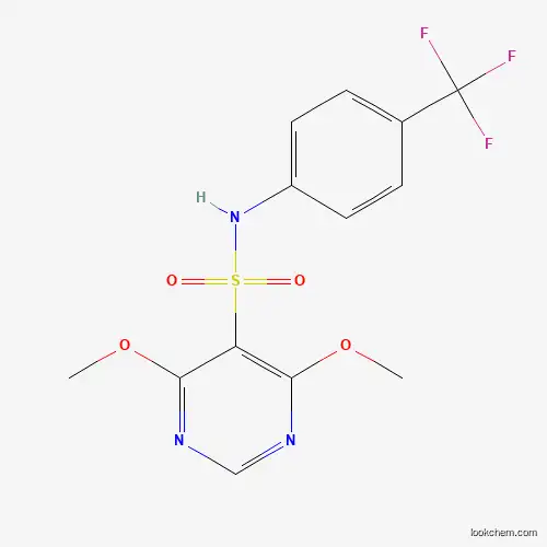 4,6-dimethoxy-N-[4-(trifluoromethyl)phenyl]-5-pyrimidinesulfonamide