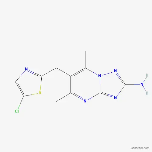 6-[(5-CHLORO-1,3-THIAZOL-2-YL)METHYL]-5,7-DIMETHYL[1,2,4]TRIAZOLO[1,5-A]PYRIMIDIN-2-AMINE