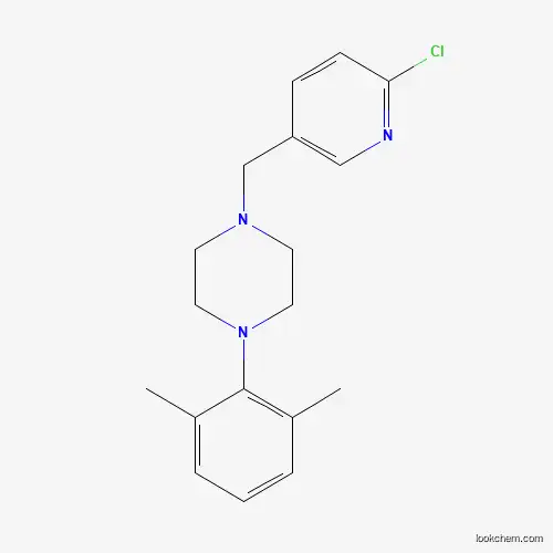 Molecular Structure of 861211-43-0 (1-[(6-Chloro-3-pyridinyl)methyl]-4-(2,6-dimethylphenyl)piperazine)