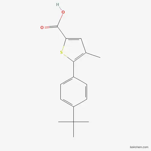 Molecular Structure of 861432-72-6 (5-(4-Tert-butylphenyl)-4-methylthiophene-2-carboxylic acid)