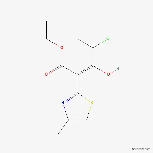 Molecular Structure of 863669-64-1 (ethyl (2Z)-4-chloro-3-hydroxy-2-(4-methyl-1,3-thiazol-2-yl)pent-2-enoate)