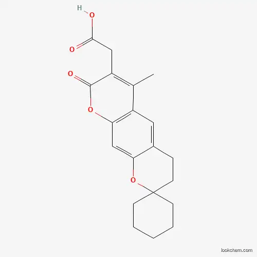 (6'-Methyl-8'-oxo-3',4'-dihydro-8'H-spiro[cyclohex ane-1,2'-pyrano[3,2-g]chromen]-7'-yl)acetic acid