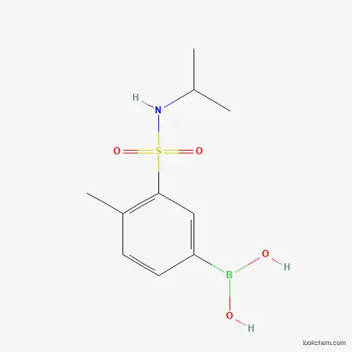 Molecular Structure of 866758-51-2 ((3-(N-isopropylsulfamoyl)-4-methylphenyl)boronic acid)