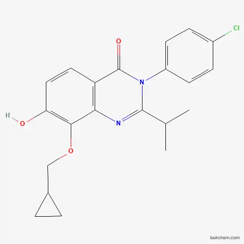 4(3H)-QUINAZOLINONE,3-(4-CHLOROPHENYL)-8-(CYCLOPROPYLMETHOXY)-7-HYDROXY-2-(ISOPROPYL)-