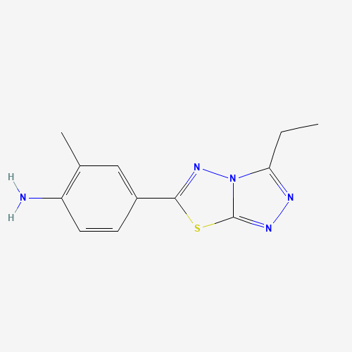 4-(3-ETHYL-[1,2,4]TRIAZOLO[3,4-B][1,3,4]-THIADIAZOL-6-YL)-2-METHYL-PHENYLAMINE