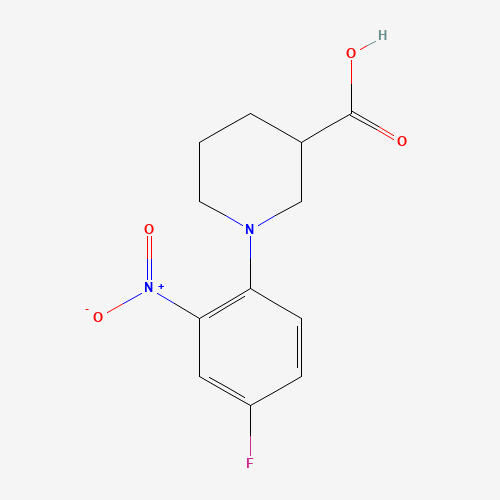 1-(4-FLUORO-2-NITROPHENYL)PIPERIDINE-3-CARBOXYLIC ACID