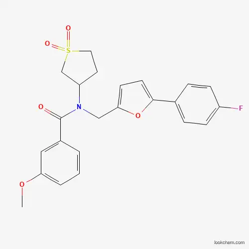 Molecular Structure of 879565-27-2 (N-(1,1-dioxidotetrahydrothiophen-3-yl)-N-{[5-(4-fluorophenyl)furan-2-yl]methyl}-3-methoxybenzamide)